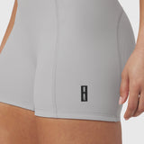 W027. LYCRA® Ribbed Short - Slate Grey
