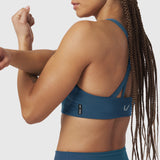 W039. LYCRA® Hybrid Sports Bra - Storm