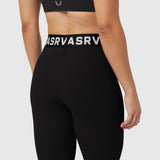 W071. LYCRA® Ribbed Legging - Black