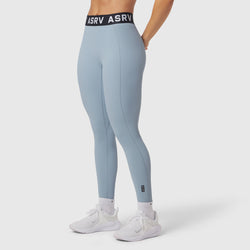 W071. LYCRA® Ribbed Legging - Light Sky