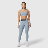 W071. LYCRA® Ribbed Legging - Light Sky