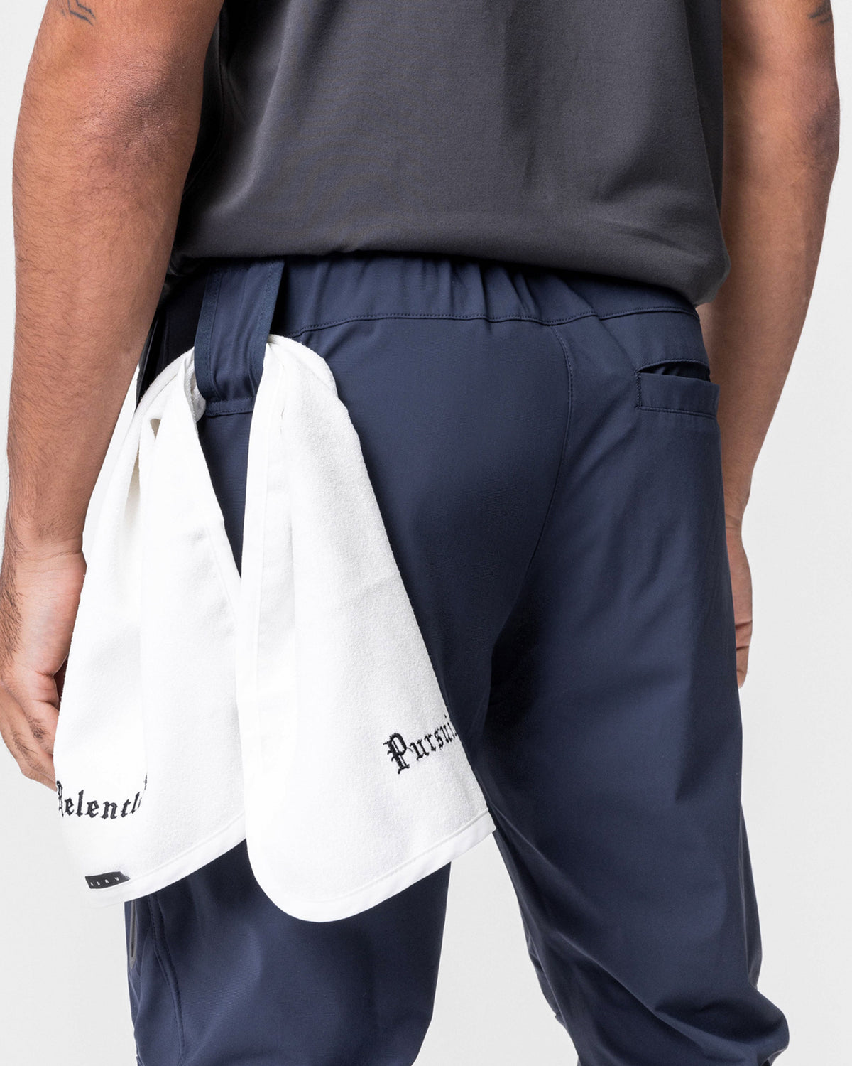 0690. Tetra-Lite® Tech High Rib Jogger - Navy "Cyber"