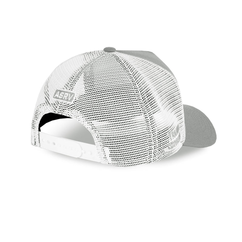 New Era 9Forty A-Frame Trucker Hat - Grey/White “Wings”