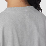 1102. Distressed Relaxed Tee - Heather Grey