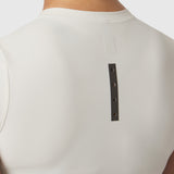 W019. LYCRA® Cropped Tee - Ivory Cream