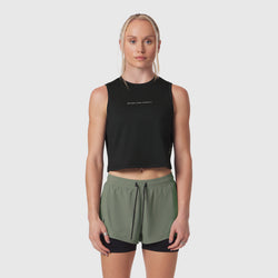 W020. AeroSilver® Tank Top - Black "RP"