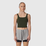W022. LYCRA® 2-in-1 Tank Top - Olive