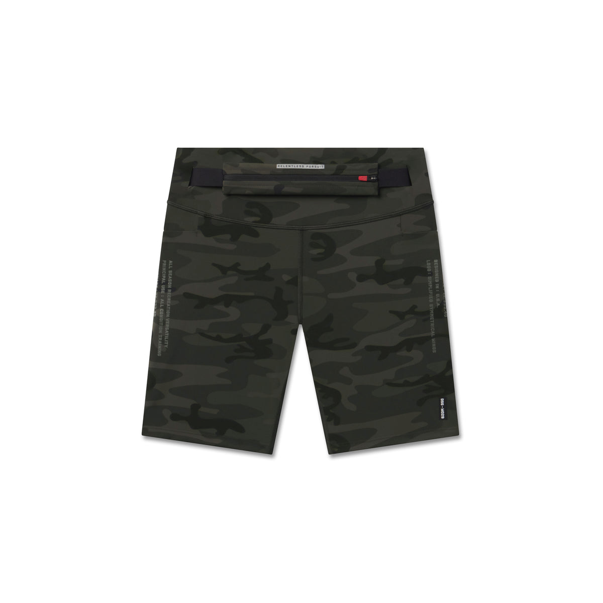LYCRA® 3-in-1 Biker Short in dark camo, front view