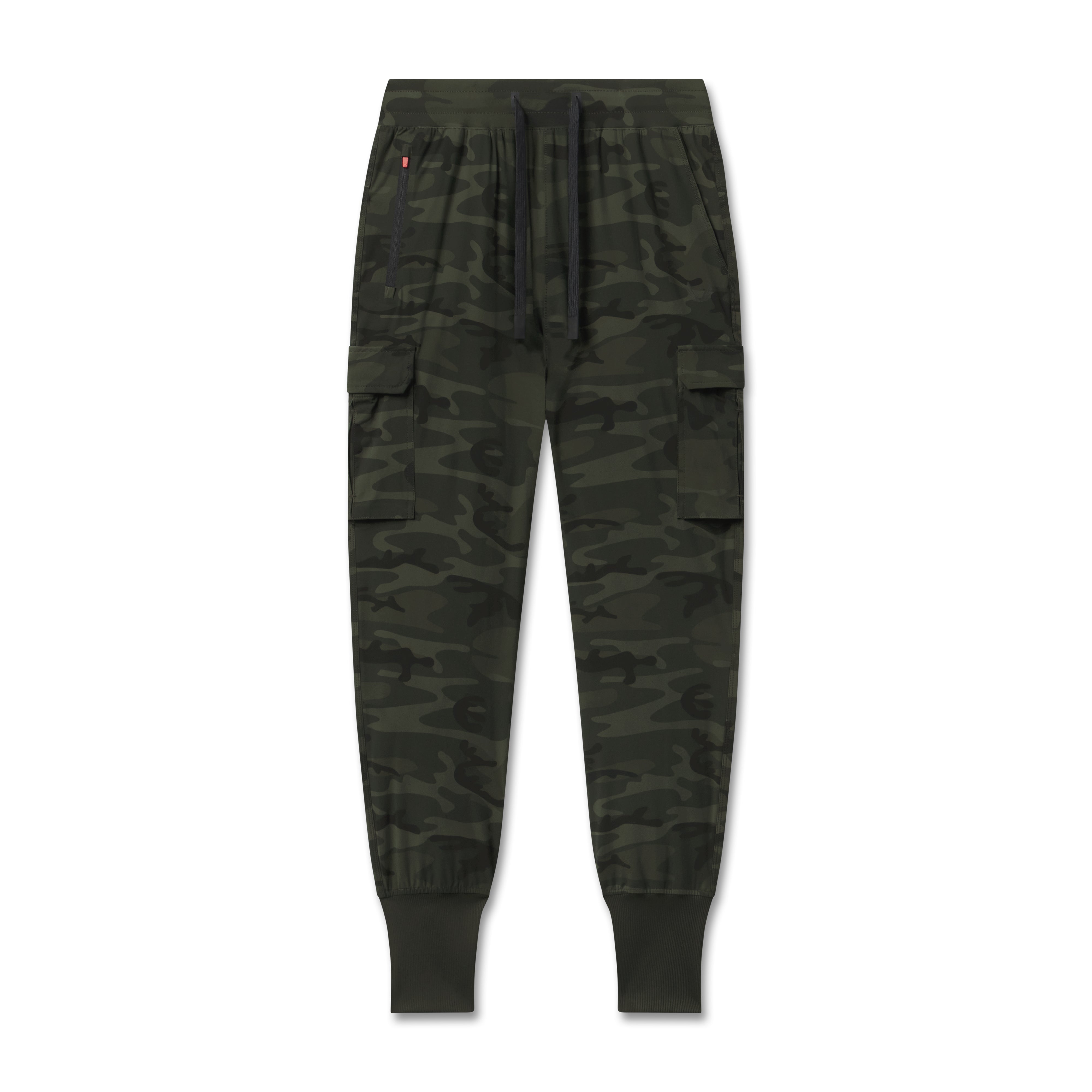 Tetra-Lite Cargo High Rib Jogger in dark camo, front view