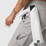 W032. Tetra-Lite® Cargo High Rib Jogger - Slate Grey