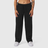 W034. Sorona® Terry Straight Leg Sweats - Black