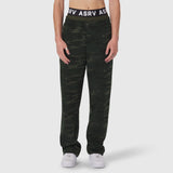 W034. Sorona® Terry Straight Leg Sweats - Dark Camo