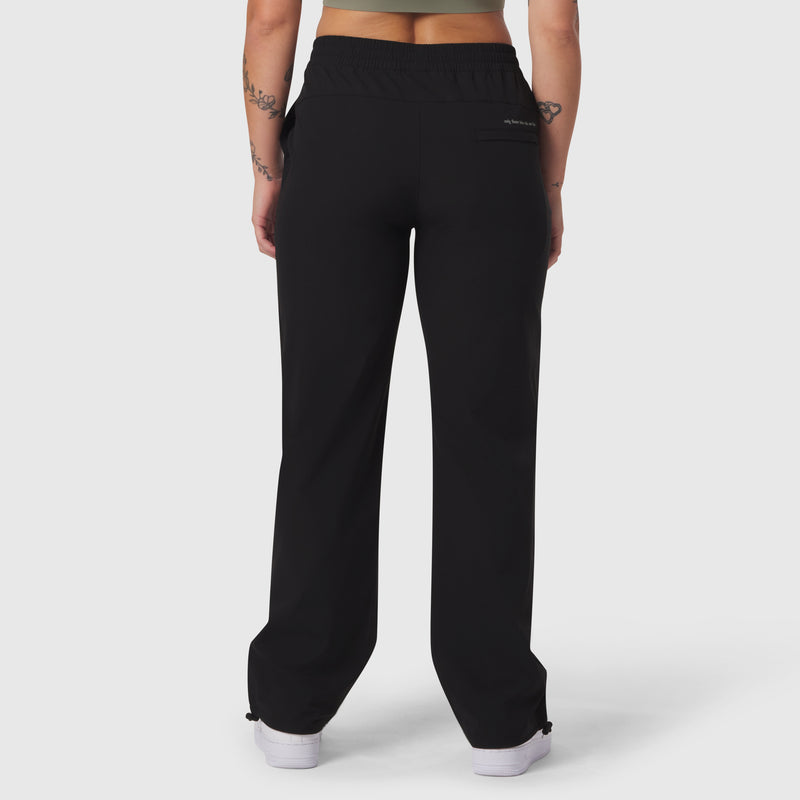 W036. Ripstop Relaxed Track Pant - Black – ASRV