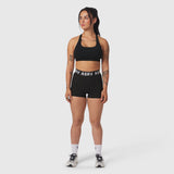 W039. LYCRA® Hybrid Sports Bra - Black