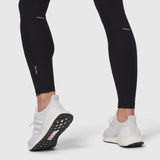 W055. Lycra® Ribbed Running Tight - Black