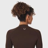 W058. LYCRA® ADAPTIV Baselayer Longsleeve - Dark Earth