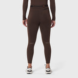 W059. Hybrid Belt-Pack Run Legging - Dark Earth
