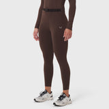 W059. Hybrid Belt-Pack Run Legging - Dark Earth