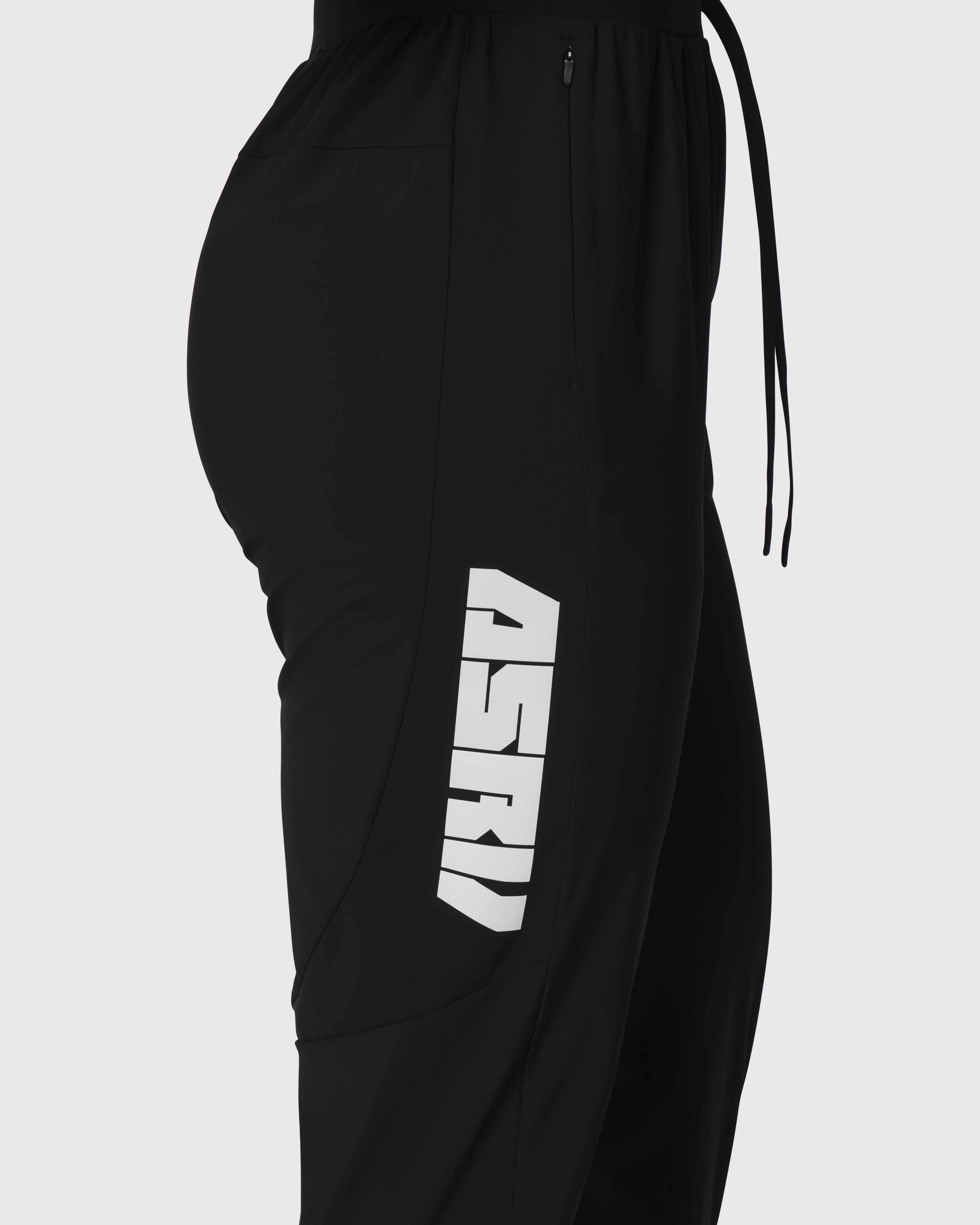 W109. Tetra-Lite® Cuffed Training Jogger - Black "Blade"
