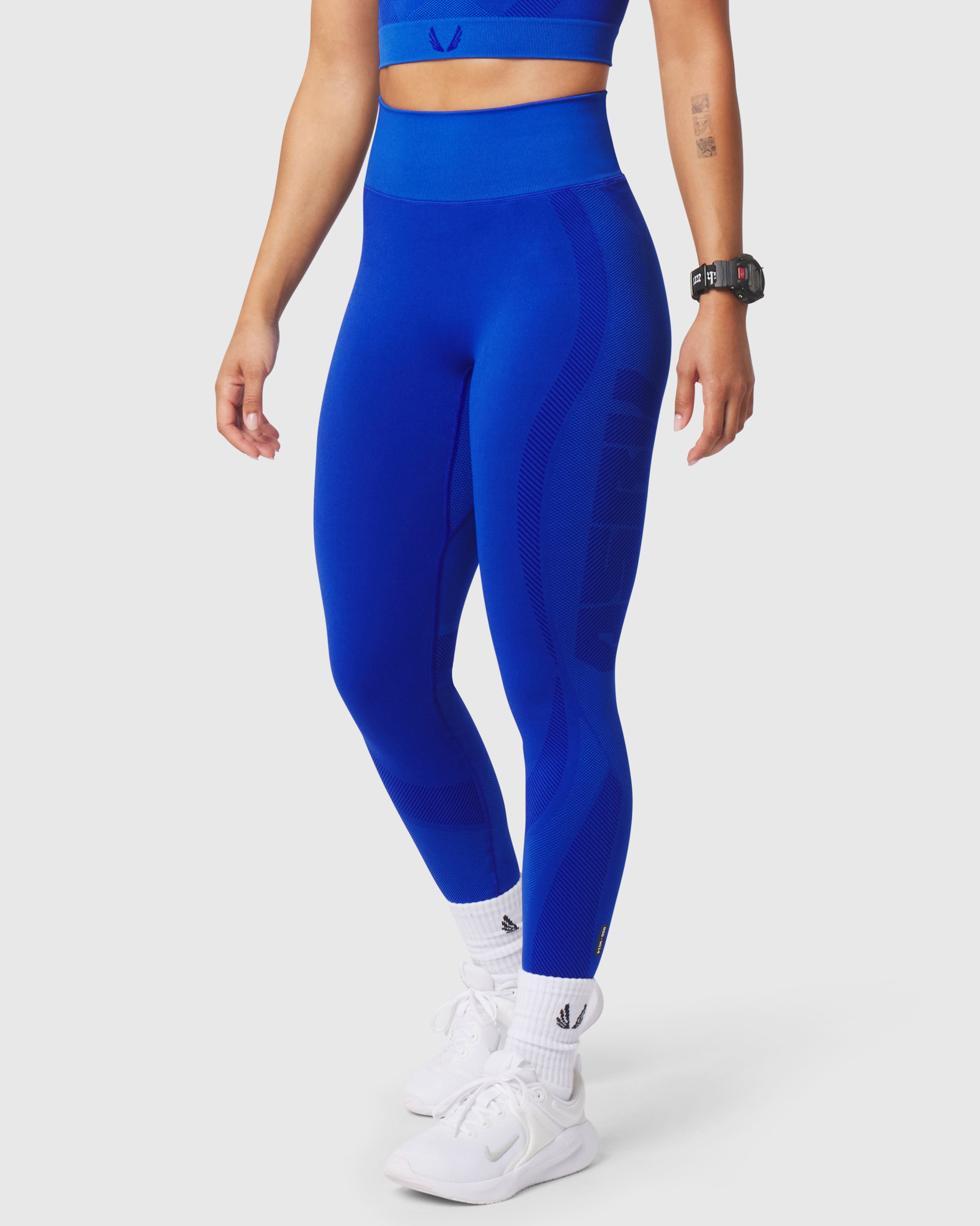 W114. Seamless Legging - Electric Blue