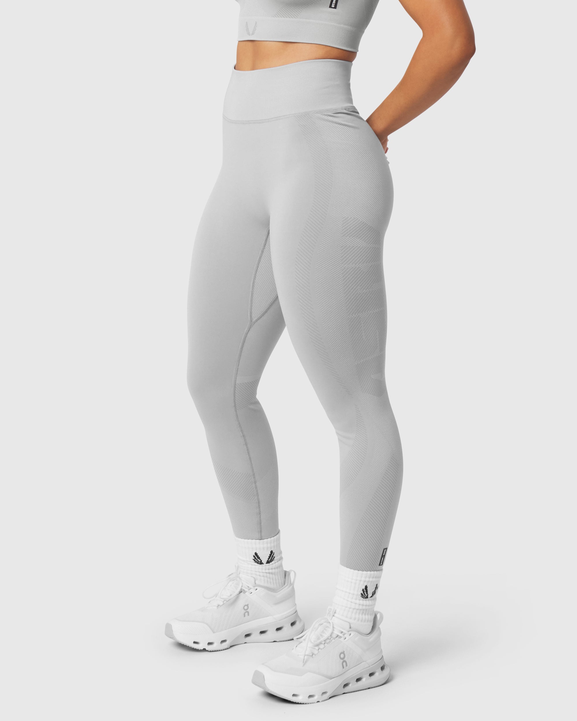 W114. Seamless Legging - Slate Grey