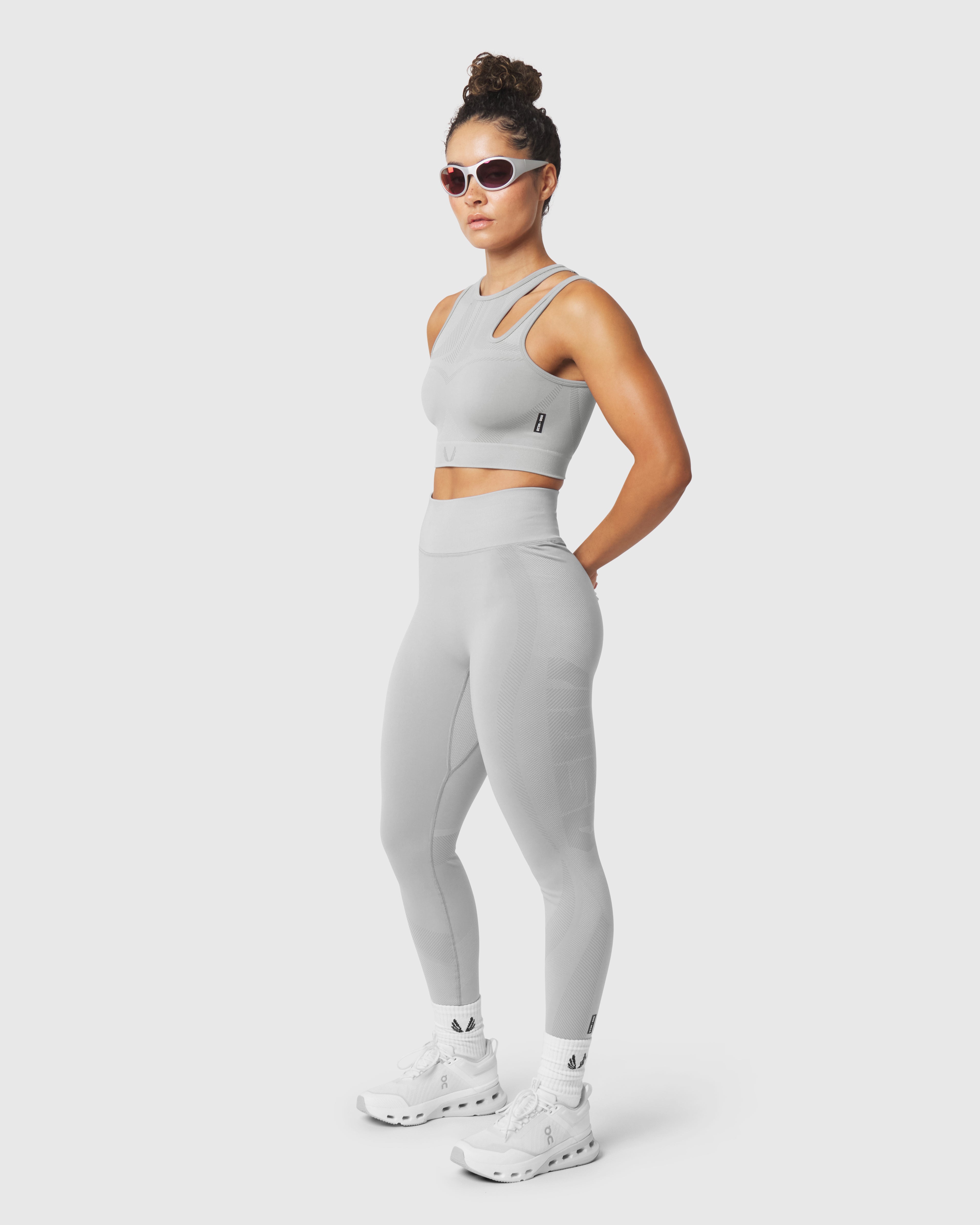 W114. Seamless Legging - Slate Grey