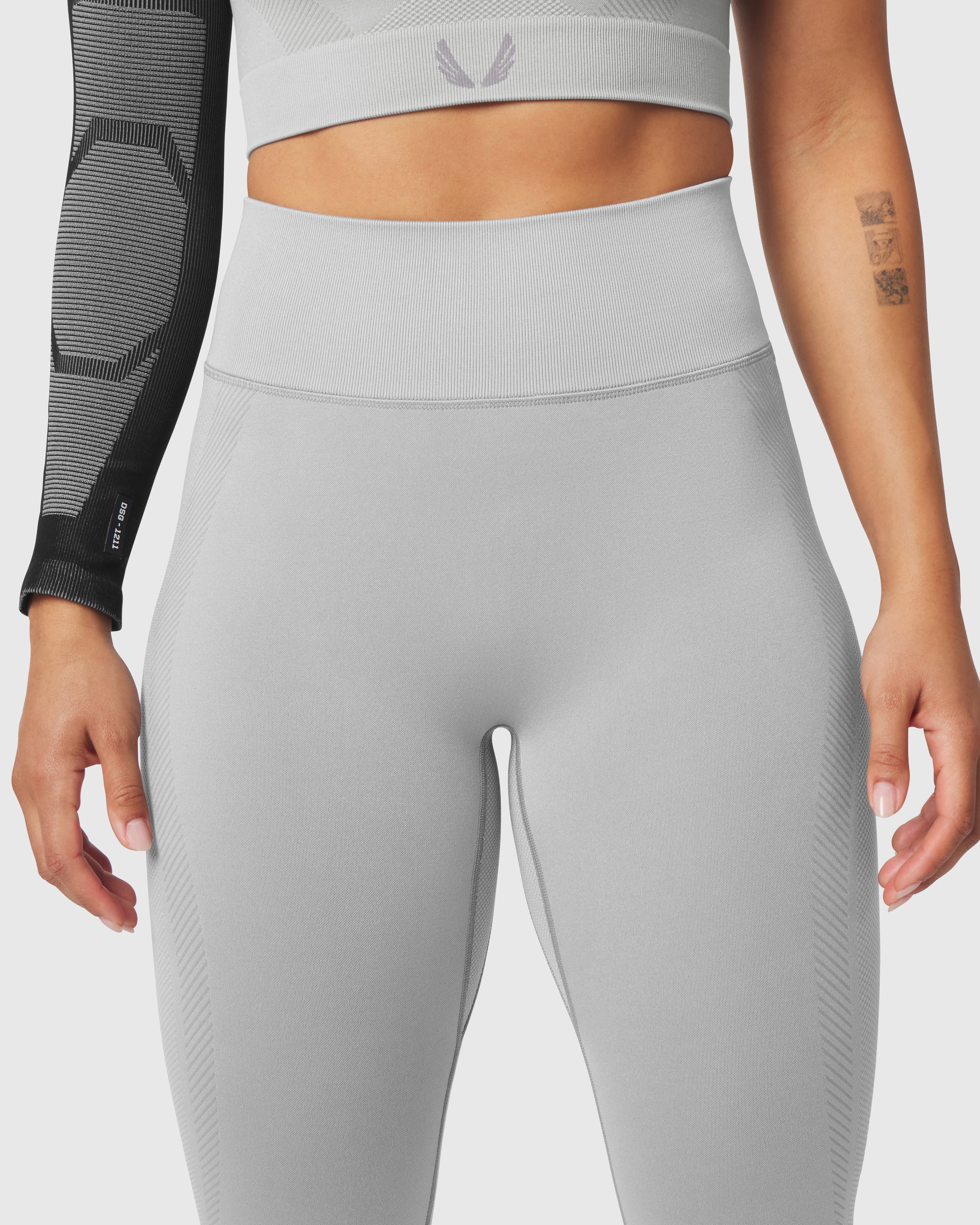 W114. Seamless Legging - Slate Grey