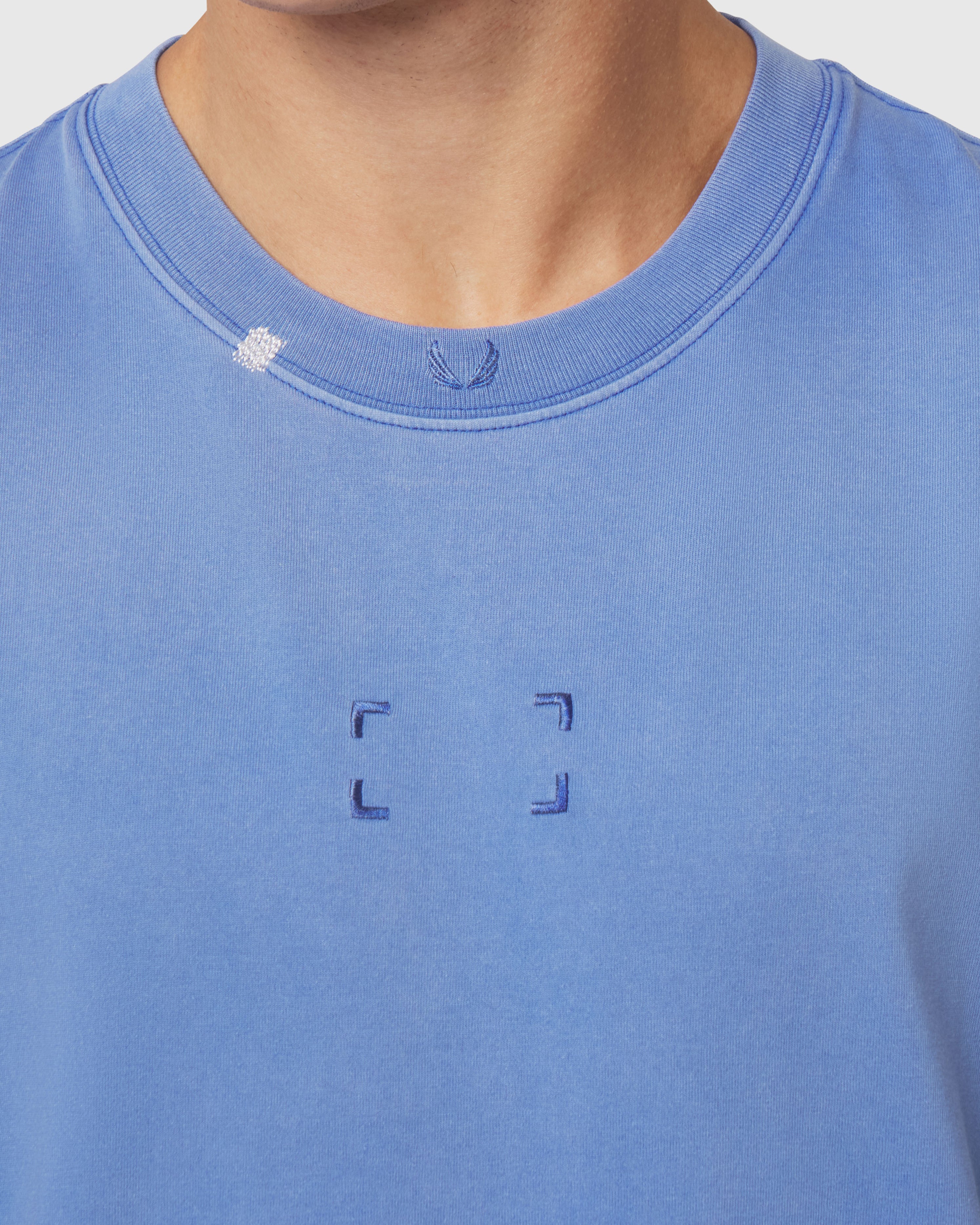 0807. Tech Essential™ Relaxed Cutoff - Electric Blue Sun Fade