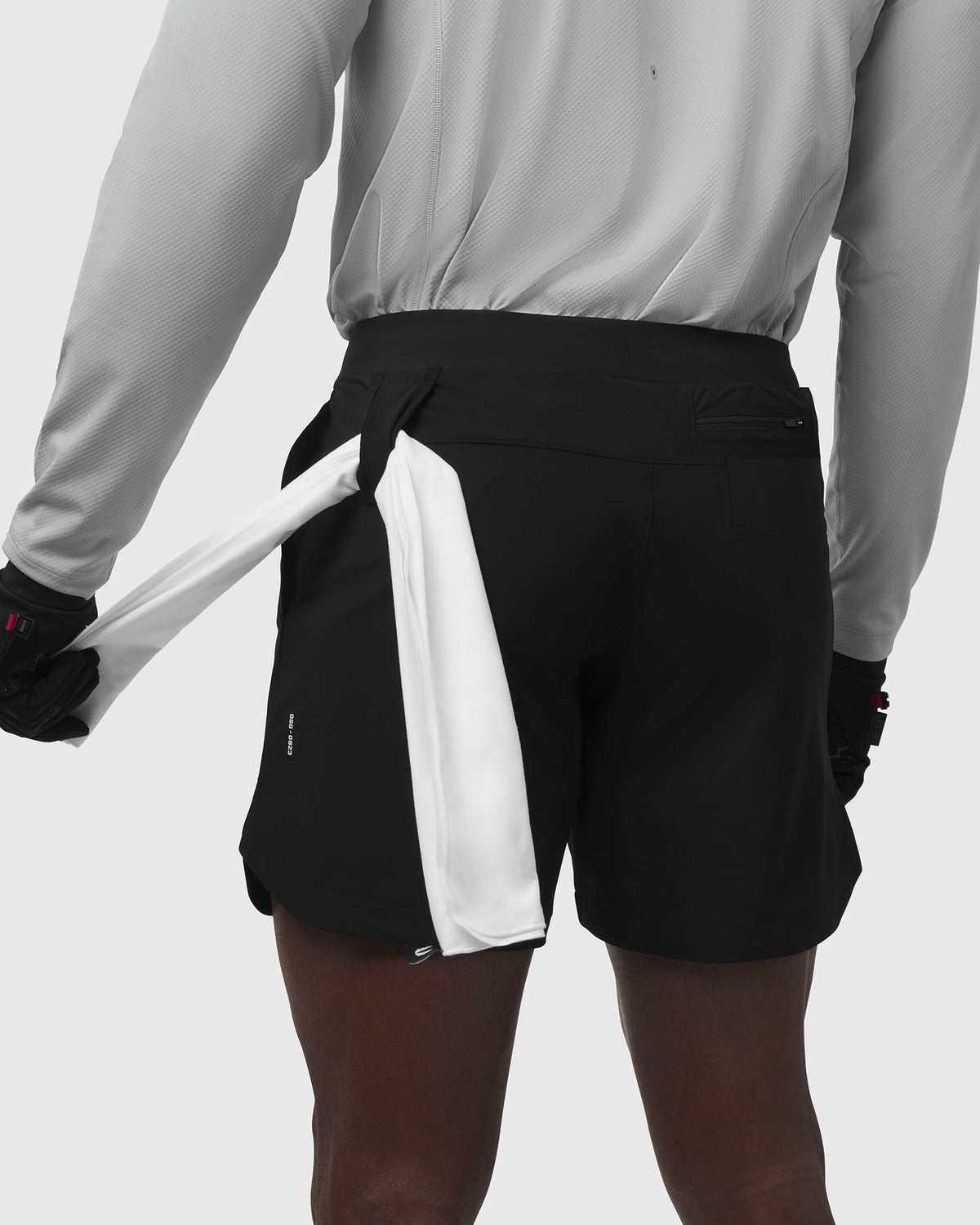 0823. Tetra-Lite® 7" Linerless Short - Black "8 ASRV"