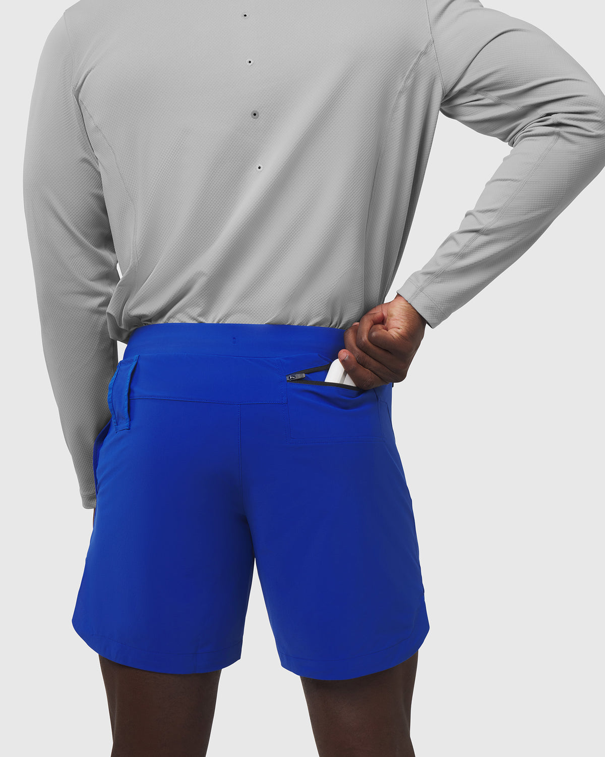 0823. Tetra-Lite® 7" Linerless Short - Electric Blue "Wings"