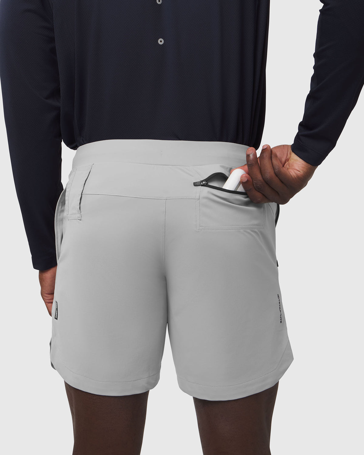 0823. Tetra-Lite® 7" Linerless Short - Slate Grey "8 ASRV"