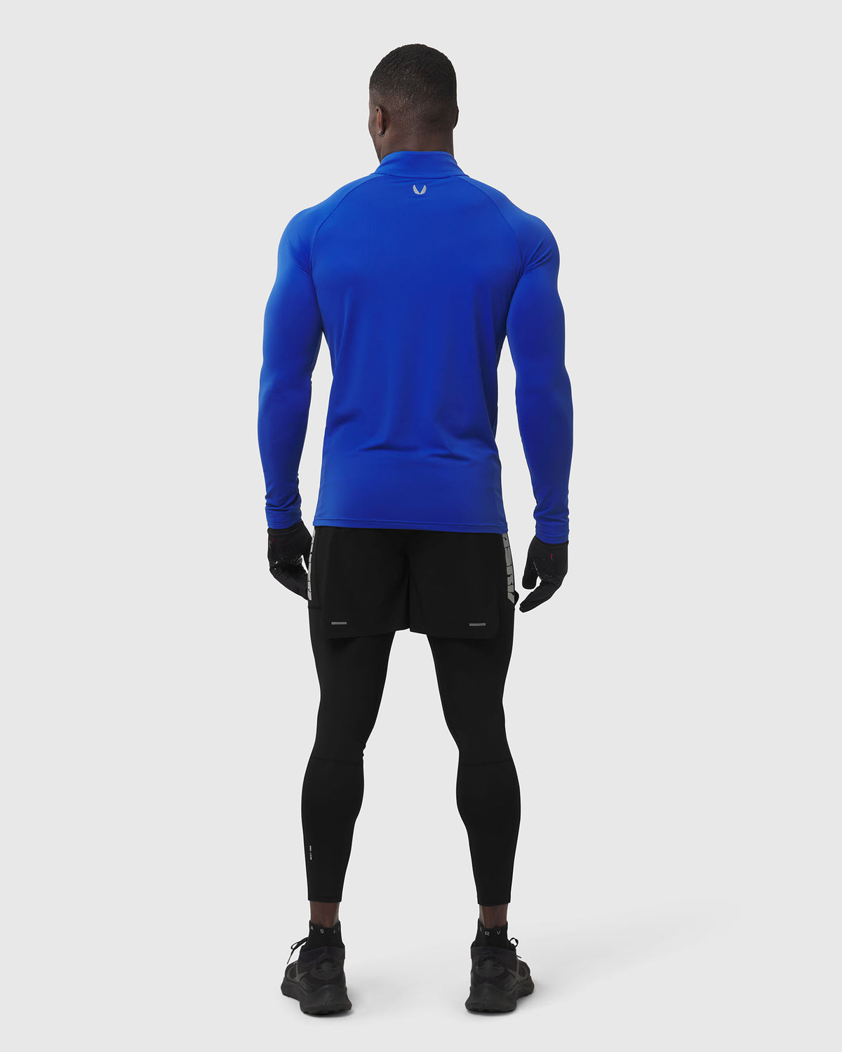 0906. Thermal Training Quarter Zip - Electric Blue "Cyber"