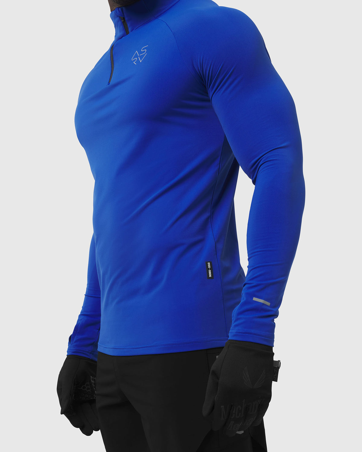0906. Thermal Training Quarter Zip - Electric Blue "Cyber"