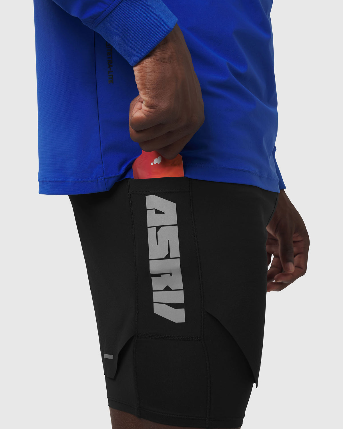 0953. Aerotex™ Hybrid Liner Short - Black/Black "Blade"
