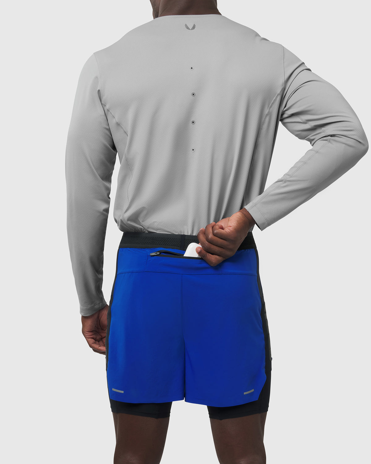 0953. Aerotex™ Hybrid Liner Short - Electric Blue/Black"Blade"