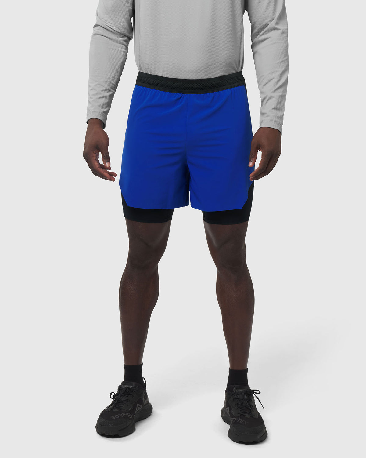 0953. Aerotex™ Hybrid Liner Short - Electric Blue/Black"Blade"