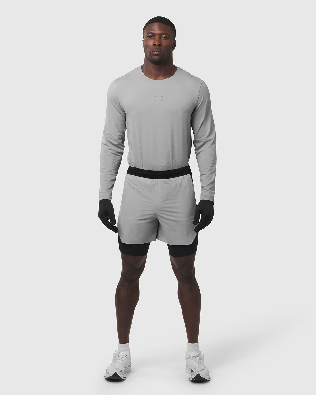 0953. Aerotex™ Hybrid Liner Short - Slate Grey/Black "Blade"