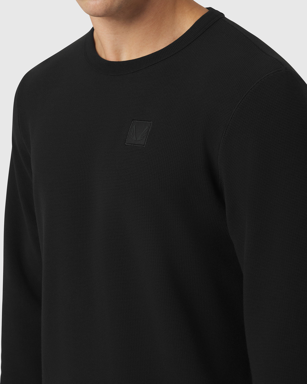 1112. Tech-Waffle™ Longsleeve - Black