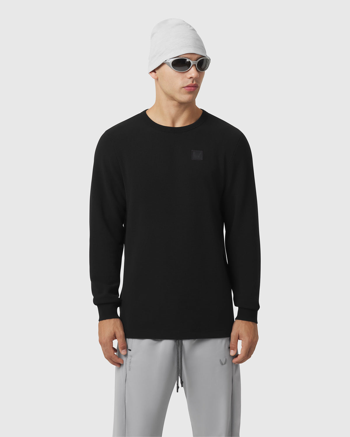 1112. Tech-Waffle™ Longsleeve - Black