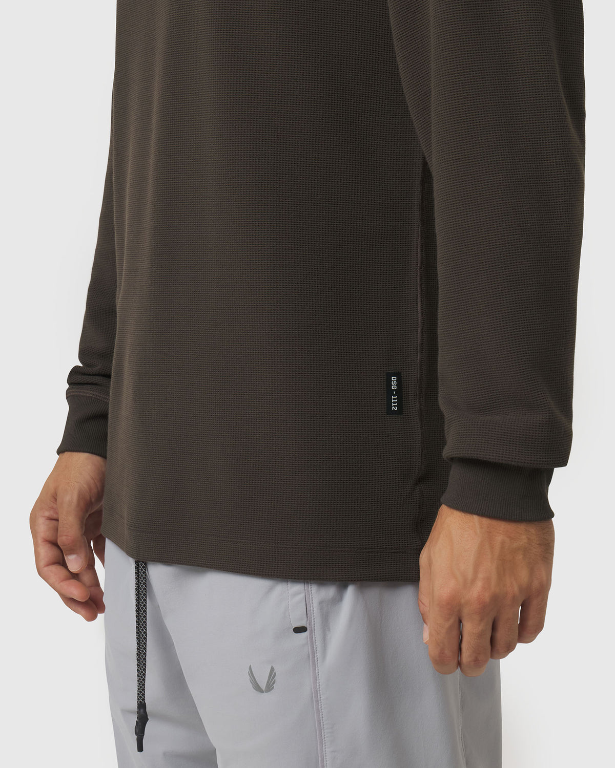 1112. Tech-Waffle™ Longsleeve - Dark Earth