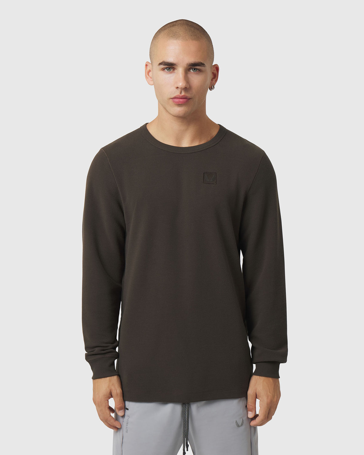 1112. Tech-Waffle™ Longsleeve - Dark Earth