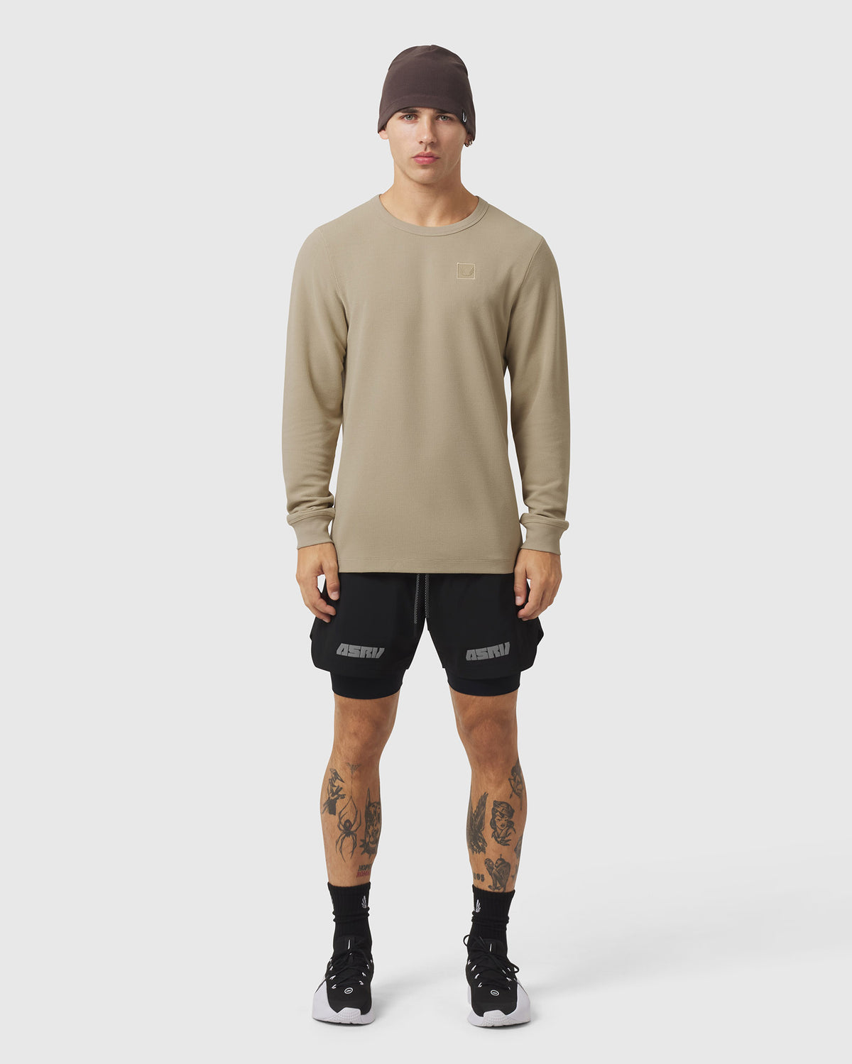 1112. Tech-Waffle™ Longsleeve - Khaki