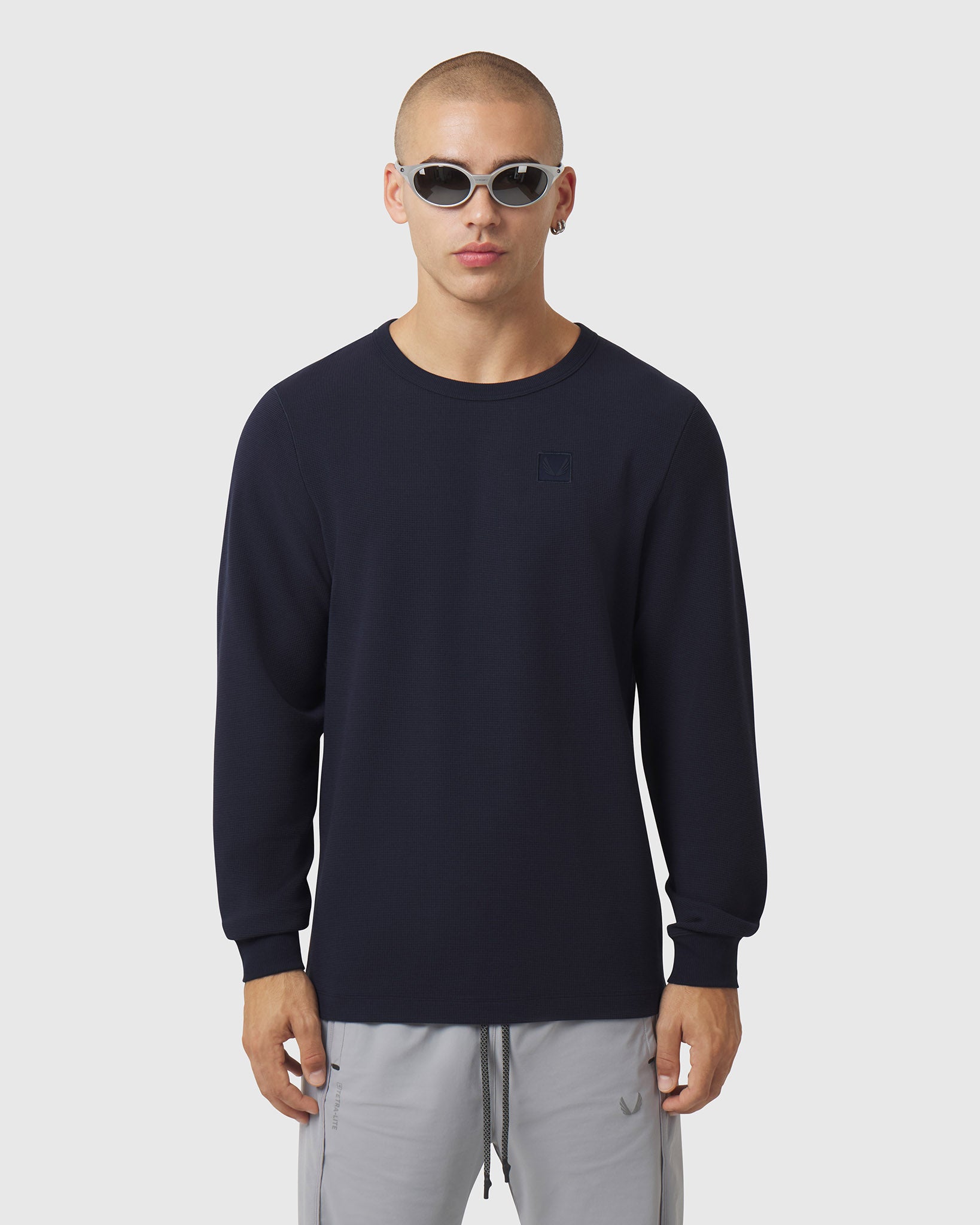 1112. Tech-Waffle™ Longsleeve - Black