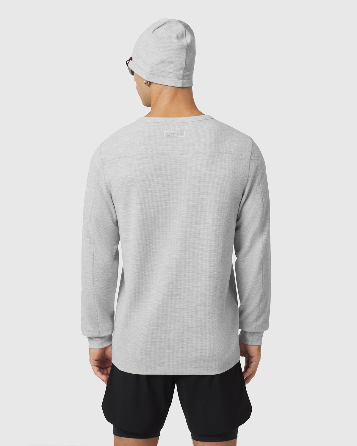 1112. Tech-Waffle™ Longsleeve - Heather Grey