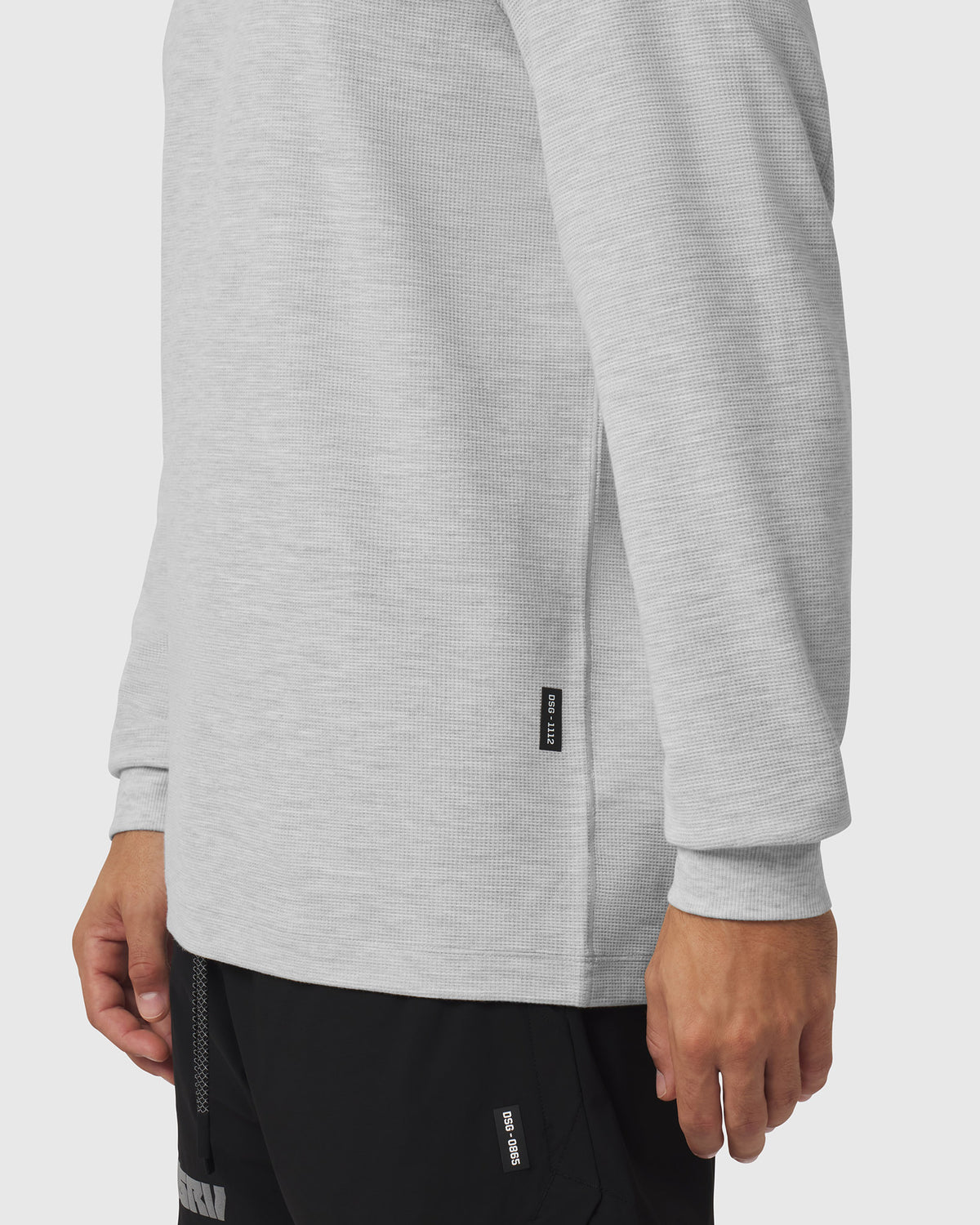 1112. Tech-Waffle™ Longsleeve - Heather Grey