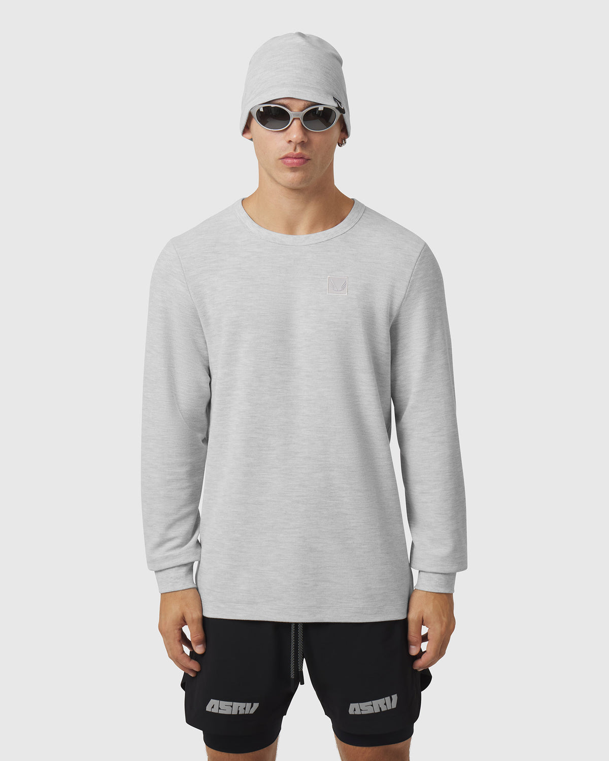 1112. Tech-Waffle™ Longsleeve - Heather Grey