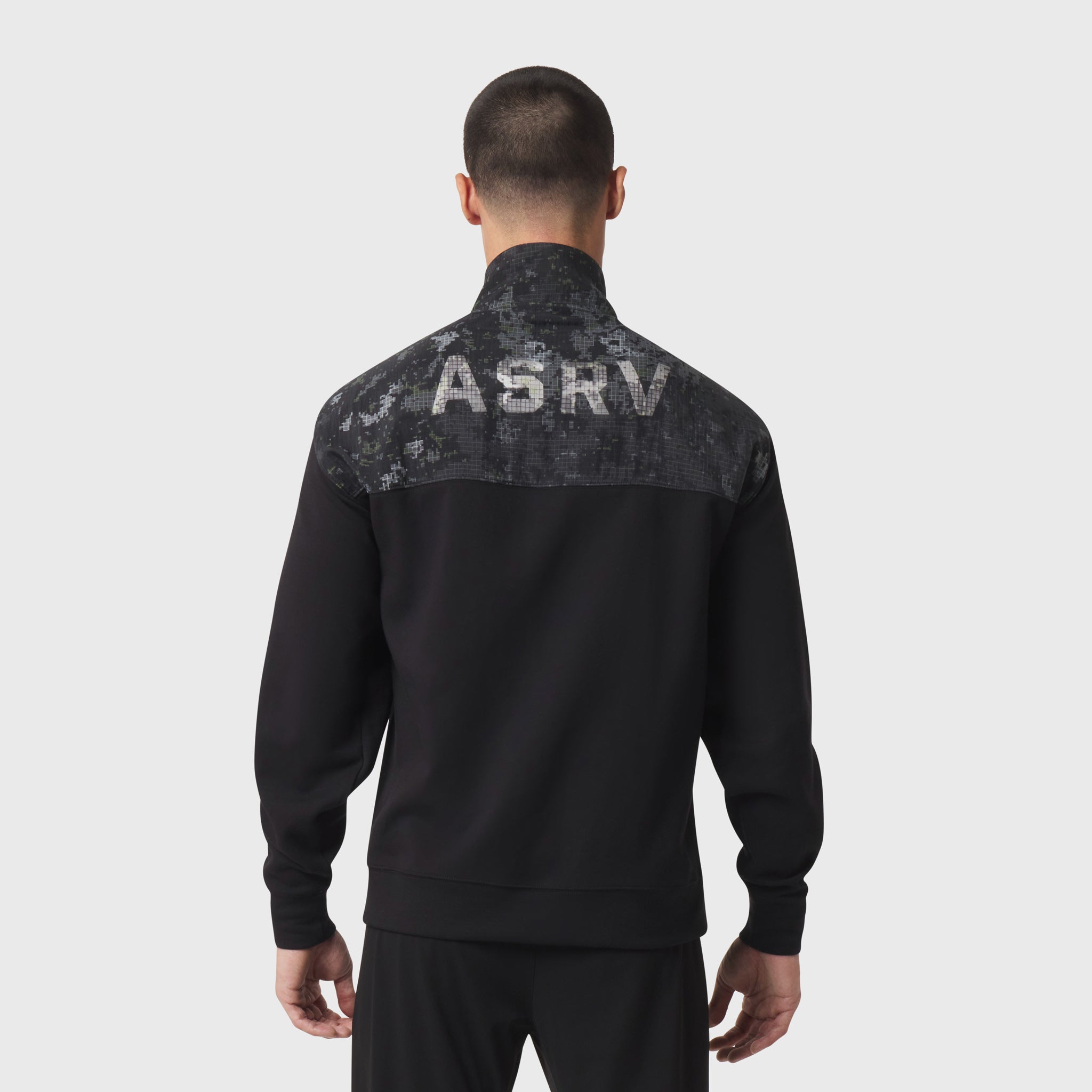 Dri-Core™ Sidelock Full Zip in black, back view on model