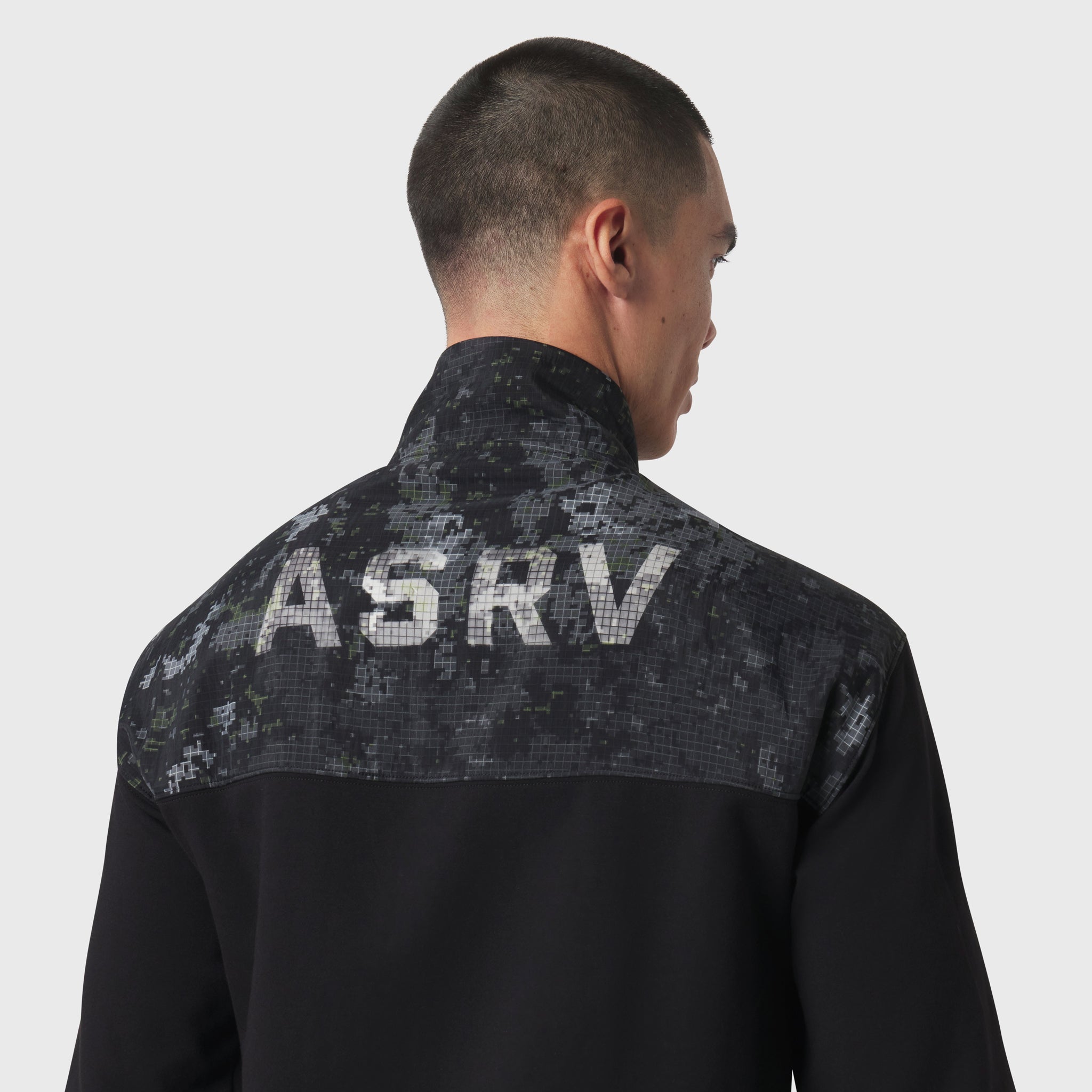 Dri-Core™ Sidelock Full Zip in black, back view on model