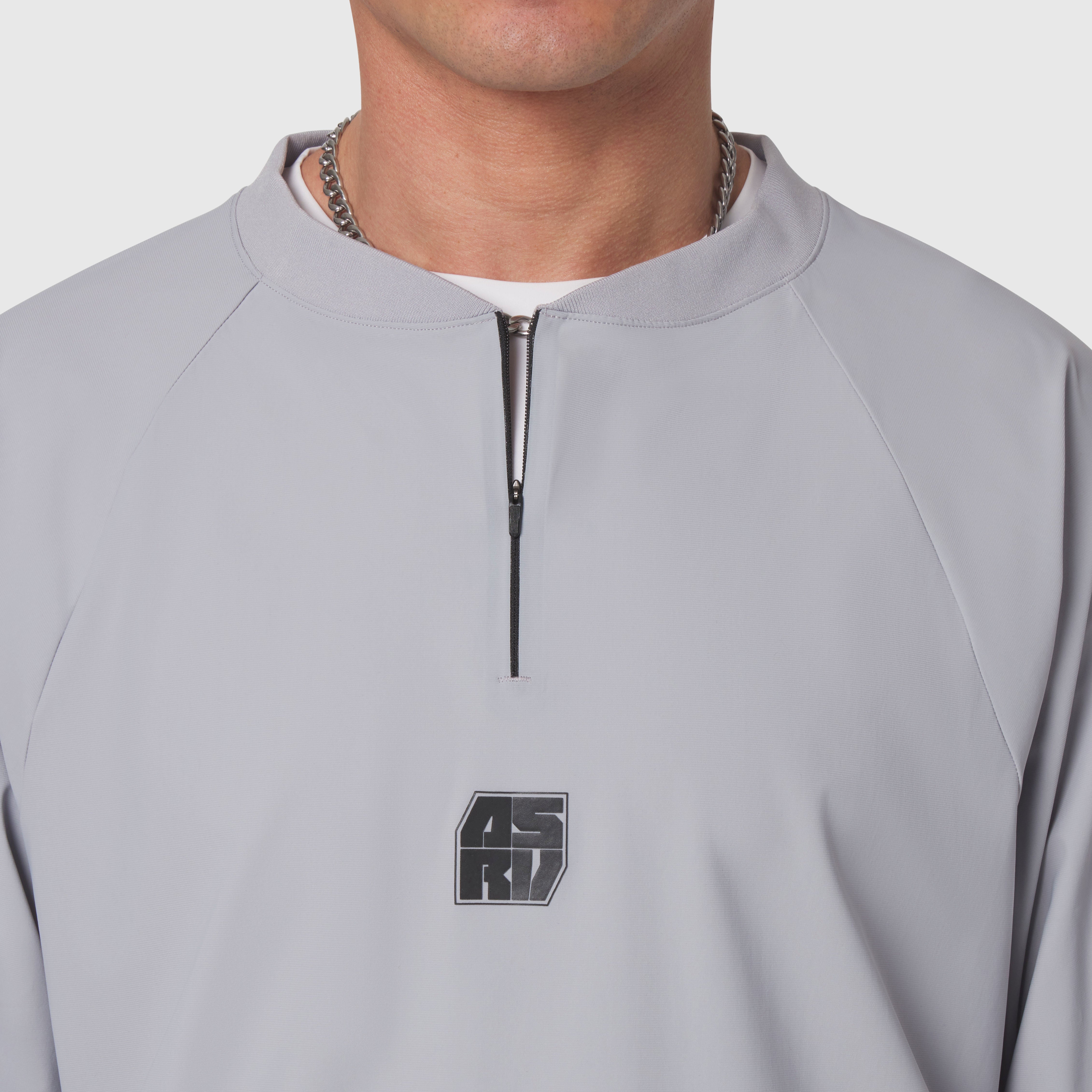 Tetra-Lite® Blade Collar Zip Jacket in Slate Grey, worn by model, front view