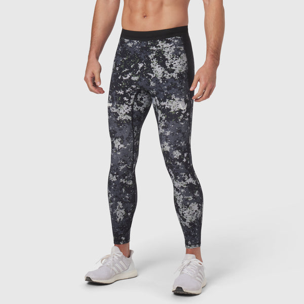 1146. Lycra® Ribbed Running Tight - Pixel Camo